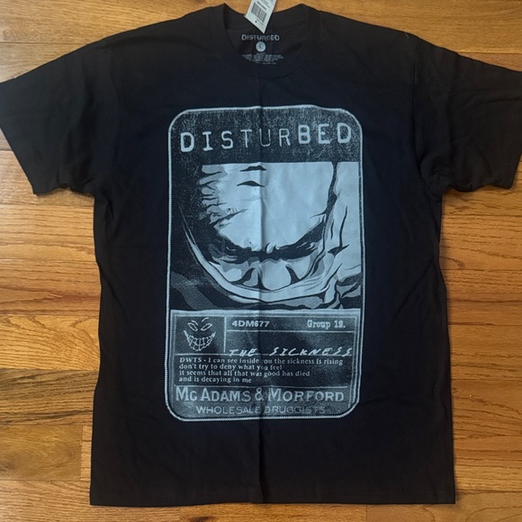 Hot Topic Tops - Disturbed graphic tee, size L never worn
